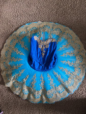 Blue and teal professional ballet tutu for YAGP or ballet competition