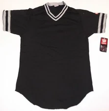 Wilson A4795 Black V-Neck Throwback Jersey Youth (BUBU)