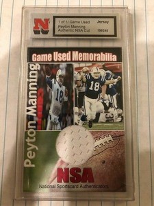 peyton manning jersey card