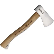 Marbles Safety Axe 4.5" Satin Finish Stainless Head 2.25" Edge Hickory Handle