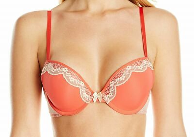 B.Tempt'd Fancy That BH 34B Cayenne Padded Plunge T-Shirt Kontur Spitze Wacoal