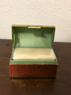 Punch Studio Cranberry 10 OZ Bar Soap Christmas Keepsake Box  
