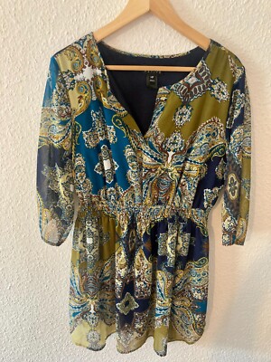 Herbstlich, schönes Kleid (grün) von EnFocus Petite in Größe M