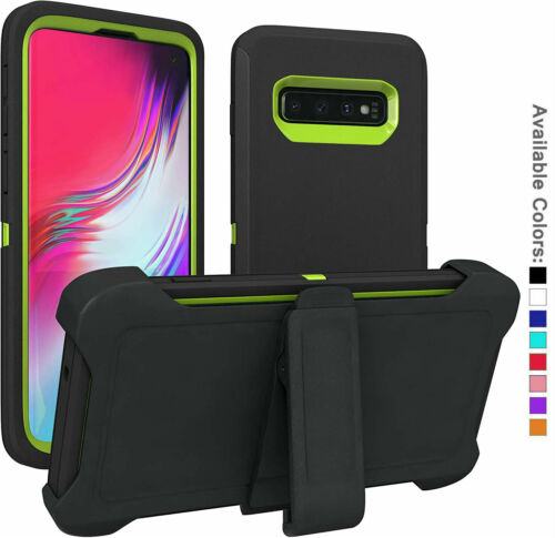 For Samsung Galaxy S20 Ultra S10 Plus S9 Shockproof Case Kickstand Belt Clip - Picture 1 of 11