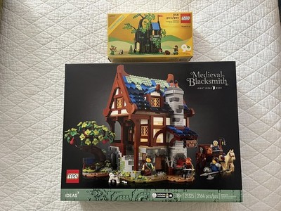 Lego Ideas Medieval Blacksmith 21325 & 40567 Forest Hideout Promo | Brand New