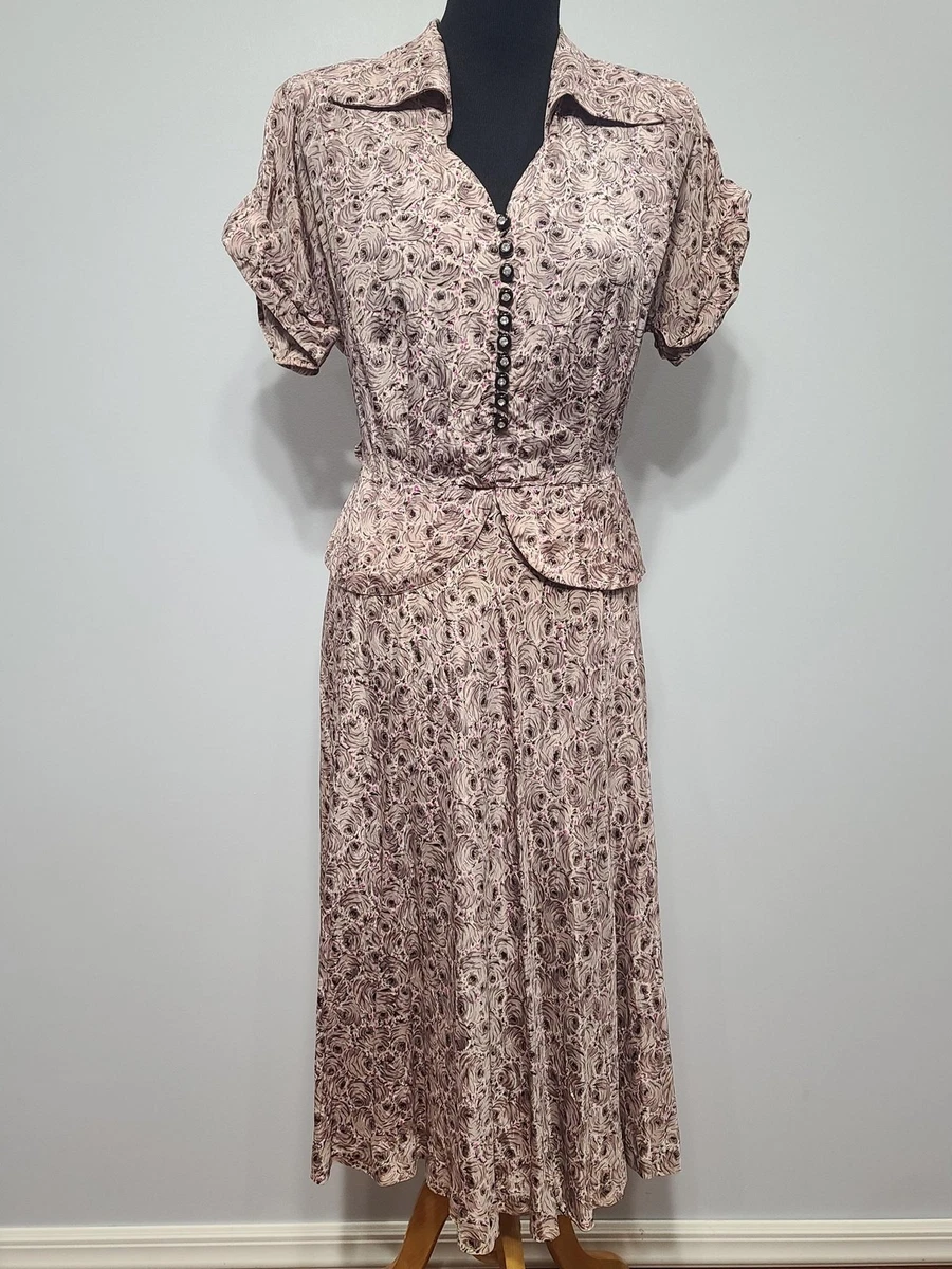 1940s Vintage Dresses for Women for sale - eBay