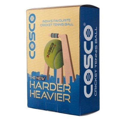 COSCO TENNIS CRICKET BALL LT-WT GRÜN 6 STÜCK