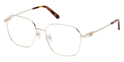 Bally BY5072-H 032 Gold Square Metal Optical Eyeglasses Frame 54-16-140