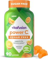 Sugar Free Power C Vitamin C Gummies, Daily Adult Vitamins for Immune System Sup