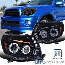 Smoke Projector Headlights Fits 2005-2011 Toyota Tacoma Led Halo Lamp Leftright Smoke Projector Headlights Fits 2005-2011 Toyota Tacoma Led Halo Lamp Leftright