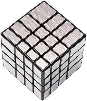 4X4 Mirror Cube Silver Sticker Magic Cube Black 4X4X4 Speed Blocks
