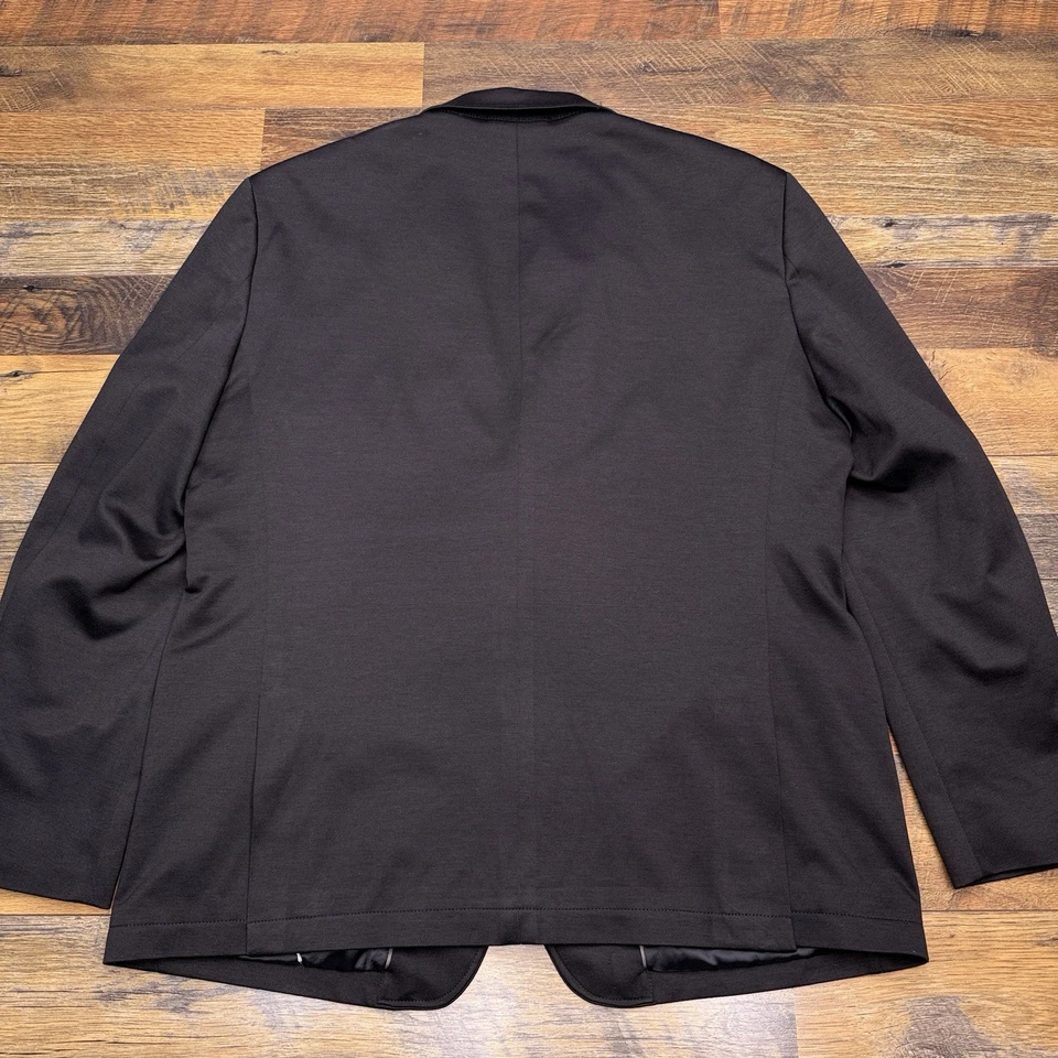 Van Heusen Flex Slim Fit Sport Coat 46R Black Stretch Blazer - Image 2 of 4