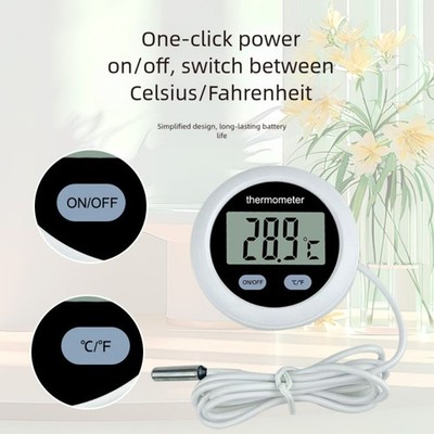 Klares Display Digital Thermometer für Aquarien mit Celsius Fahrenheit Option