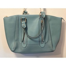 Mellow World Kinsley perforated faux leather satchel Hand-Should Bag Purse NEW