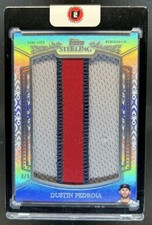 2021 Topps Sterling Dustin Pedroia Jumbo Letter Patch #1/1 Red Sox