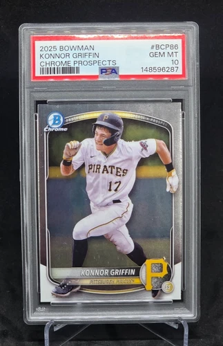 2025 Bowman Chrome - Konnor Griffin #BCP86 - Chrome Prospects - PSA 10