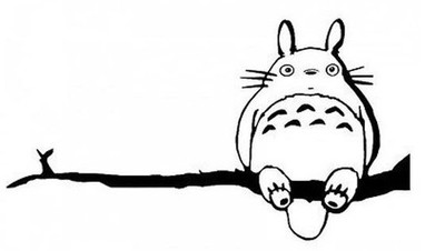 Totoro Ghibli My Neighbor anime  bunny die cut vinyl decal sticker window
