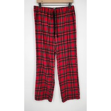J.Crew Factory Mens Red Tartan Plaid Sleep Pant Size S Flannel Soft Pajama