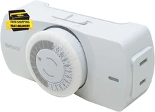 50101WD Indoor 24-Hour Mechanical Timer; 1 Polarized Outlet; Standard Body ⭐️⭐️⭐