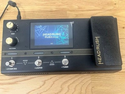 Effect Pedals Processor HeadRush Flex Prime 2024 Black Multi-FX Amp Modeler