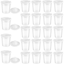 24 Packs No Spill Paint Cups with Lids for Painting Activities Reusable Spill...