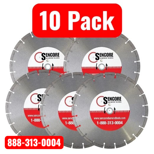 14" GP Segmented Diamond Saw Blades (10pk) for Concrete Masonry + FREE SHIPPING