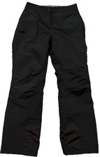 LANDS END QUALL Women BLACK Snow SKI Winter PANTS Snowboard INSULATED Small 6-8