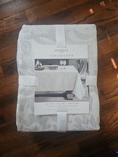 ENVOGUE TABLECLOTH 60"x120" OBLONG White Floral