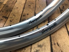 Nos Campagnolo K2 28268ft Vintage 26 Rims 28 Hole Polished Italy - Priced Each