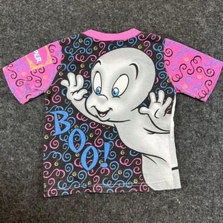 VTG 90s Casper The Friendly Ghost Shirt Kids Medium Baby AOP 4T Disney AOP RARE