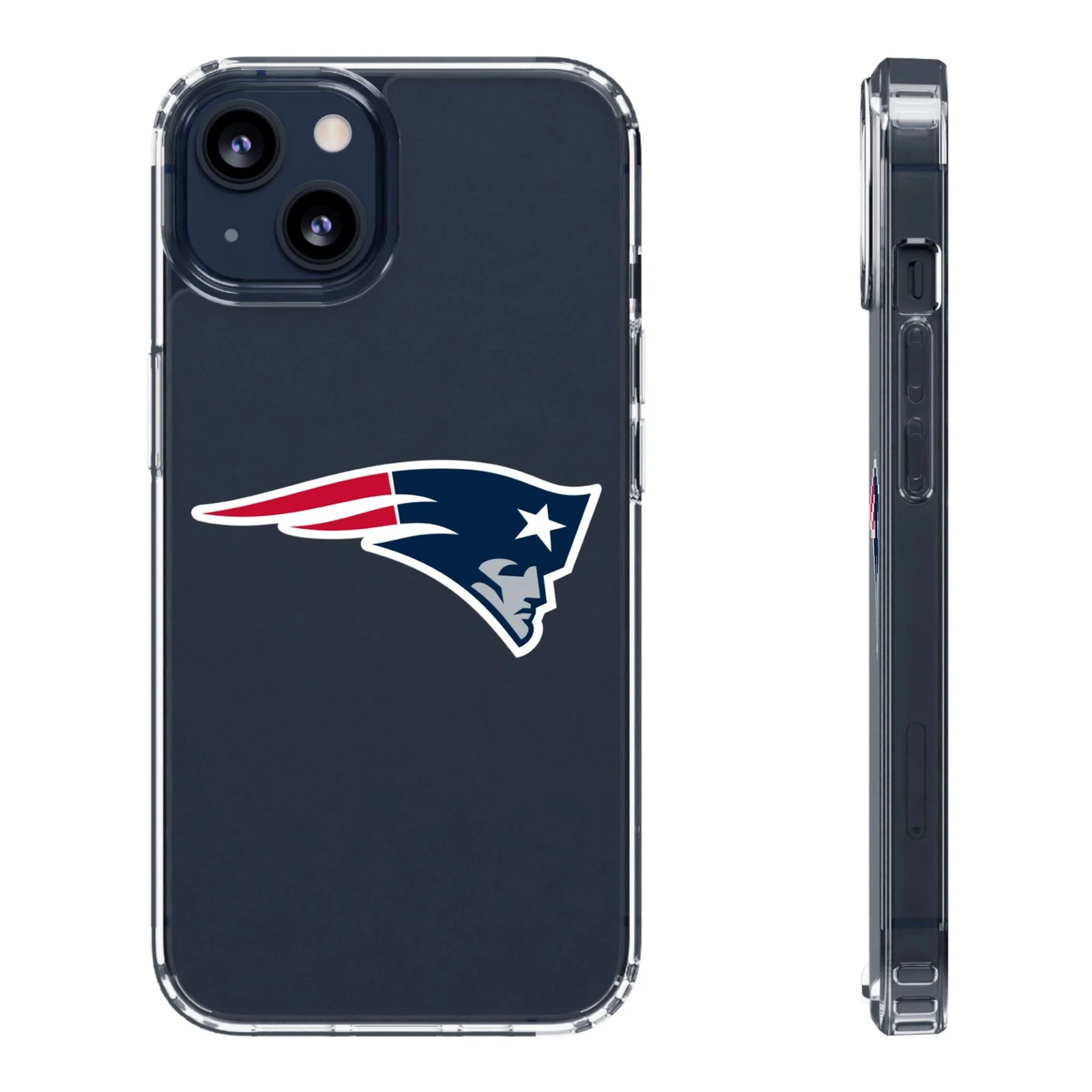 New England Patriots Clear Phone Case for iPhone