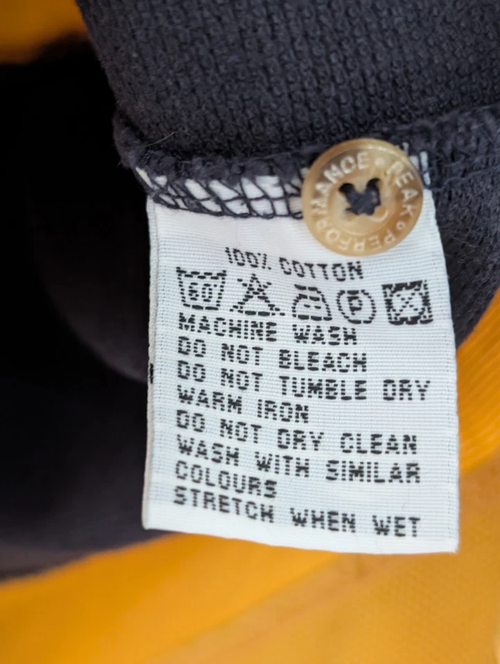 Vintage Peak Performance Polo Stripe Men Rugby Shirt Polo Neck Casual size M - Image 4 of 4