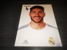 Sergio Ramos Unsigned Real Madrid Club autograph card