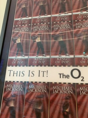 RARE Michael Jackson “This Is It” Tour Uncut Ticket Sheet (15
