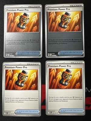 Pokémon TCG 4x Premium Power Pro Uncommon & Reverse Holo 124/132 Mega Evolution
