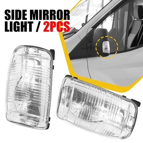 Side Mirror Turn Light Signal for 2015-2021 Ford Cargo Transit Left+Right Side