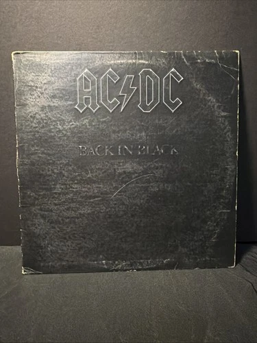 AC/DC Back In Black 1980 Vinyl Atlantic Records SD 16018 1st Pressing Sleeve