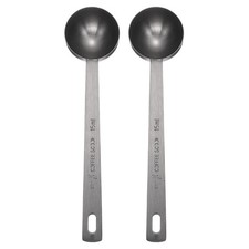 2pcs Single Measuring Spoon 1tbsp (3tsp, 15ml) Stainless Steel Spoon, Black