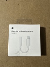 Original Apple Lightning to Headphone 3.5mm Jack Adapter New White MMX62AM/A