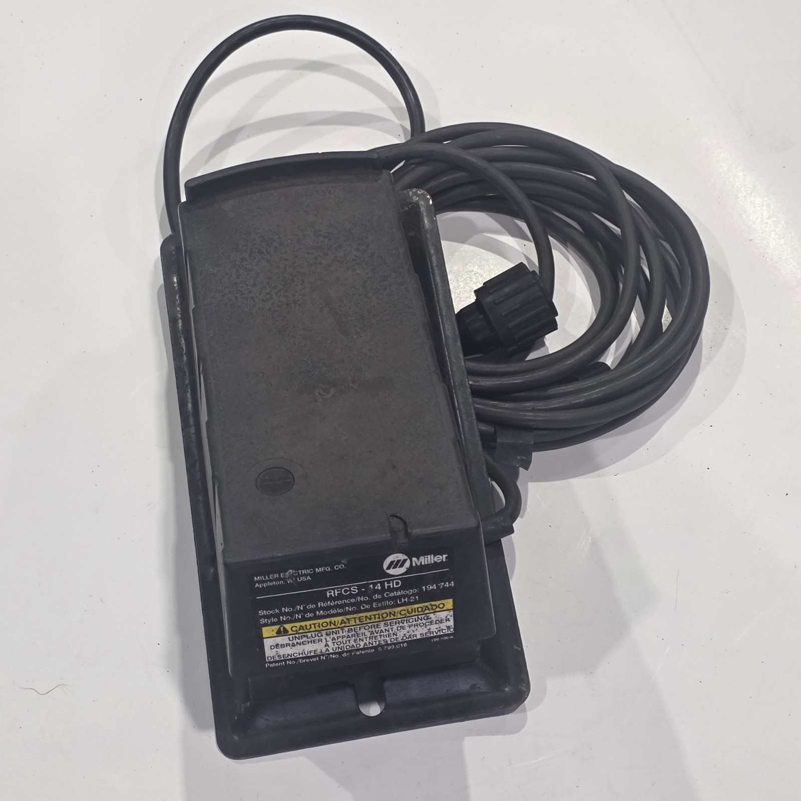 Miller RFCS-14 HD Wired Foot Control (301589) Foot Pedal