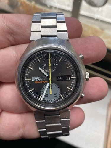 Vintage Original Seiko Tokei Zara 6138 0020 Chronograph Automatic Val 6138B Work