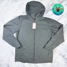 Free Fly Headwind Jacket Mens Medium Windbreaker Rain Balsam Hooded Full Zip