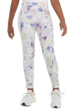 NWT Girls Adidas Floral Tights 3-Stripe Sz XL 16 New