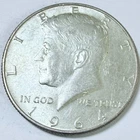 1964 Kennedy Half Dollar • 90% Silver • Circulated Coin - Free Shipping #8203