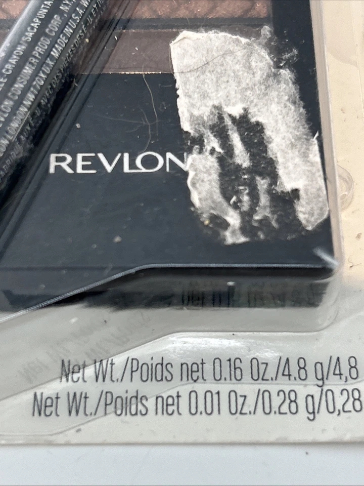 REVLON Colorstay Eyeshadow Quad COFFEE BEAN #310 SEALED Bonus Black Eyeliner - Image 4 of 4