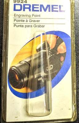 New Genuine DREMEL 9924 CARBIDE ENGRAVING POINT Factory Sealed!