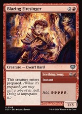 Blazing Firesinger (NM) Strixhaven MTG Discount: 5+ Magic Singles Seething Song