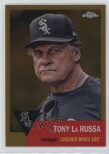 2022 Chrome Platinum Anniversary Gold Refractor 48/50 Tony LaRussa La Russa 7j5