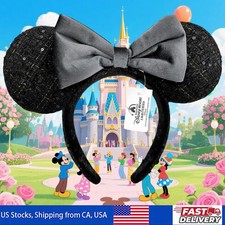 Loungefly Minnie Mouse Ears Disney's Headband with Magical Bow Sequins Princess