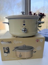 Swan Retro 3.5L Slow Cooker – Brand New – Cosmetic Imperfection